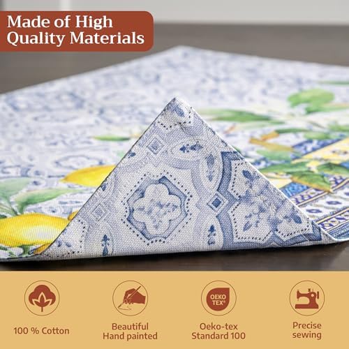 Maison d' Hermine Placemats Set of 4 Reusable 100% Cotton (13"x19")