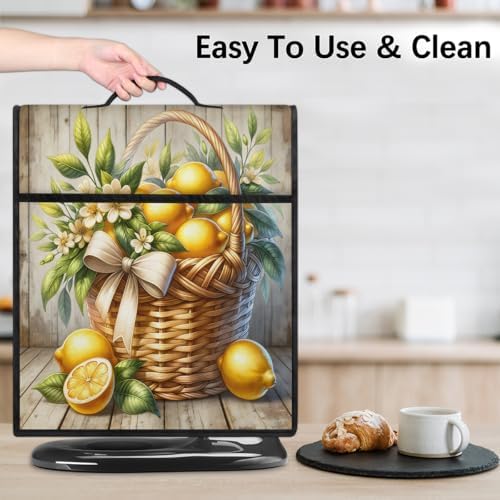 Lemon Wooden Kitchen Aid Covers Foldable Washable Stand Mixer Dust Cover