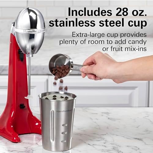 Hamilton Beach DrinkMaster Retro Milkshake Maker & Electric Drink Mixer