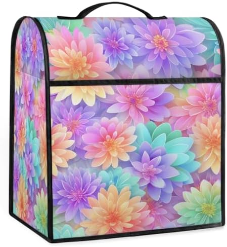 Flower Rainbow Kitchen Aid Covers Foldable Washable Stand Mixer Dust Cover