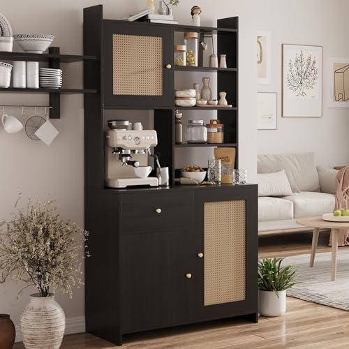IDEALHOUSE Kitchen Pantry Cabinet with Adjustable Shelf