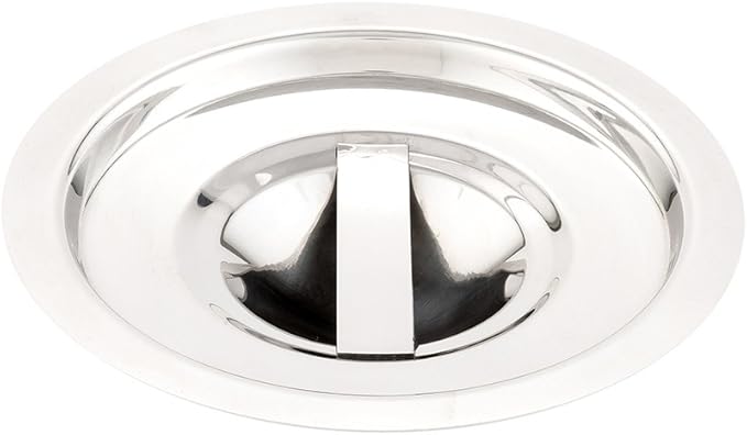 Restaurantware LID ONLY: Met Lux Lid For 2 Quart Bain Marie 1 Stainless Steel Lid For Bain Marie Pot - Built-In Handle Pot Sold Separately
