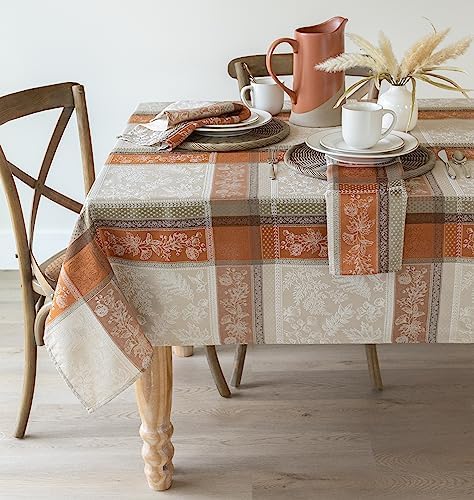 Benson Mills Heirloom Harvest Tablecloth (Terracotta 60"x 120" Rectangular)