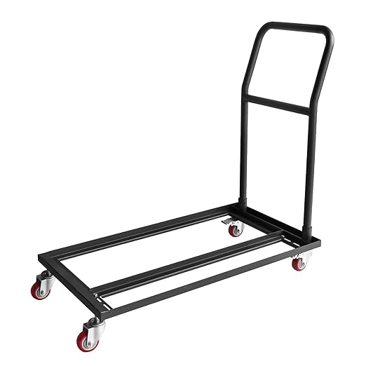 Drywall Cart, Drywall Sheet Carts, Heavy Duty Plasterboard Trolley W/Four 5" Wheels, Service Dollies for Handling Sheetrock Sheet Panel,37.8x21x36