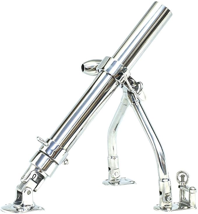 Tigress Large Side Mount Adjustable Outrigger Holders - 1-5/8 O.D.(1-1/2I.D.) - Pair