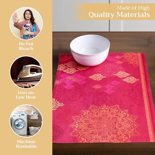 Maison d' Hermine Placemats Set of 4 Reusable 100% Cotton (13"x19")