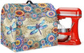 Dragonfly Boho Flower Mixer Covers Washable Stand Mixer Dust Cover Fit Kitchen Aid Mixer 4.5-8 Quart Home Kitchen Small Appliance Protector Colorful