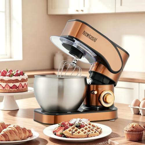 Stainless Steel 6-Speed 7.4QT Stand Mixer, Rose Gold