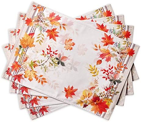 Maison d' Hermine Placemats Set of 4 Reusable 100% Cotton (13"x19")