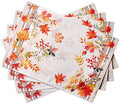 Maison d' Hermine Placemats Set of 4 Reusable 100% Cotton (13"x19")