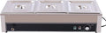 DYNAMI 110V 1500W Commercial Buffet Food Warmer,3 * 1/3 Pans(6.9Qt*3) Stainless Steel Electric Countertop Steam Table with Intelligent Thermostat Design,for Parties Buffet Catering