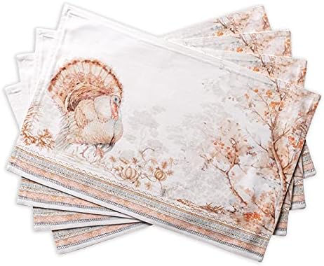 Maison d' Hermine Placemats Set of 4 Reusable 100% Cotton (13"x19")