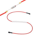 MECCANIXITY Universal Rice Cooker Temperature Fuse, 185°C 10A 250V Metal Thermal Fuse with Both End Terminal Fiberglass Sleeving for Electric Pressure Cooker Repair Part
