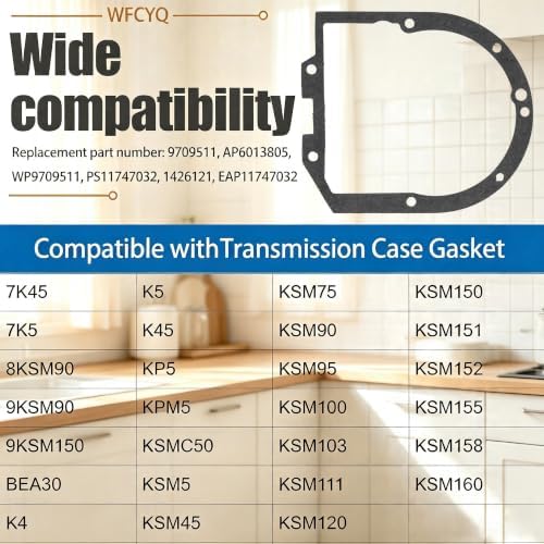 Mixer Transmission Gasket fits 4162324 4169822 W11805888 (6-Pack)