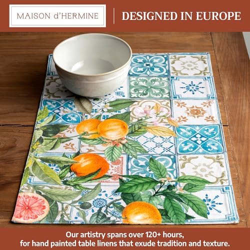 Maison d' Hermine Placemats Set of 4 Reusable 100% Cotton (13"x19")