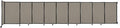 Wall-Mounted Sliding StraightWall Room Divider | Adjustable Widths | Locking Wheels | Room Separator | Up to 19'9" Wide x 4' Tall Warm Pebble Fabric Panels
