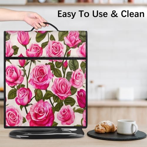Rose Pink Kitchen Aid Covers Foldable Washable Stand Mixer Dust Cover
