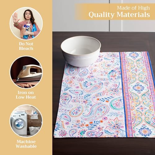 Maison d' Hermine Placemats Set of 4 Reusable 100% Cotton (13"x19")