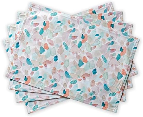 Maison d' Hermine Placemats Set of 4 Reusable 100% Cotton (13"x19")