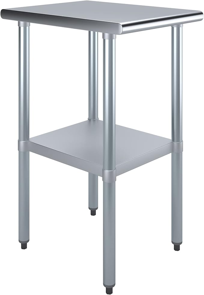 24 in. x 18 in. Stainless Steel Work Table | NSF Kitchen Prep Table | Utitly Metal Table