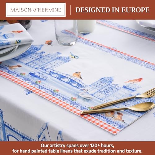 Maison d' Hermine Placemats Set of 4 Reusable 100% Cotton (13"x19")