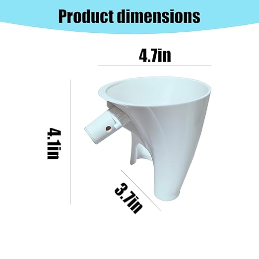Flour Funnel for KitchenAid Stand Mixers, Compatible with Artisan KSM150 and Bowl Lift Models, Lightweight Baking Accessory, Easy-Pour and Clean Design