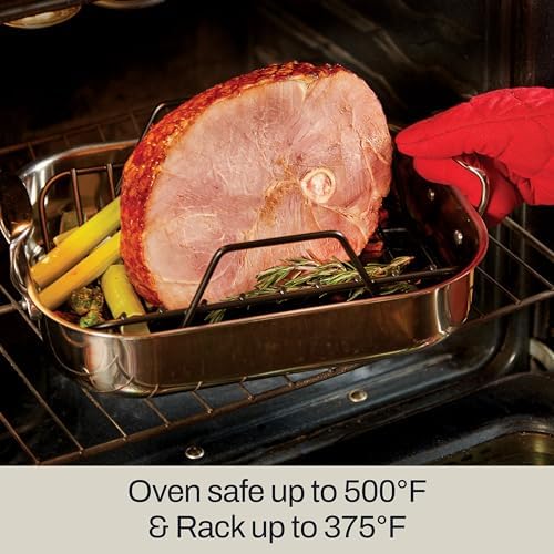 All-Clad Specialty Stainless Steel, 13" x 16" Roaster with rack