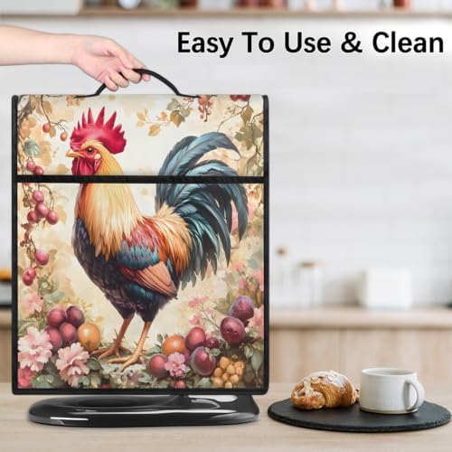Rooster Animal Kitchen Aid Covers Foldable Washable Stand Mixer Dust Cover