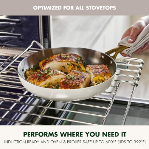 GreenPan Stainless Steel Tri-Ply Reserve 12 Piece Cookware Pots & Pans Set