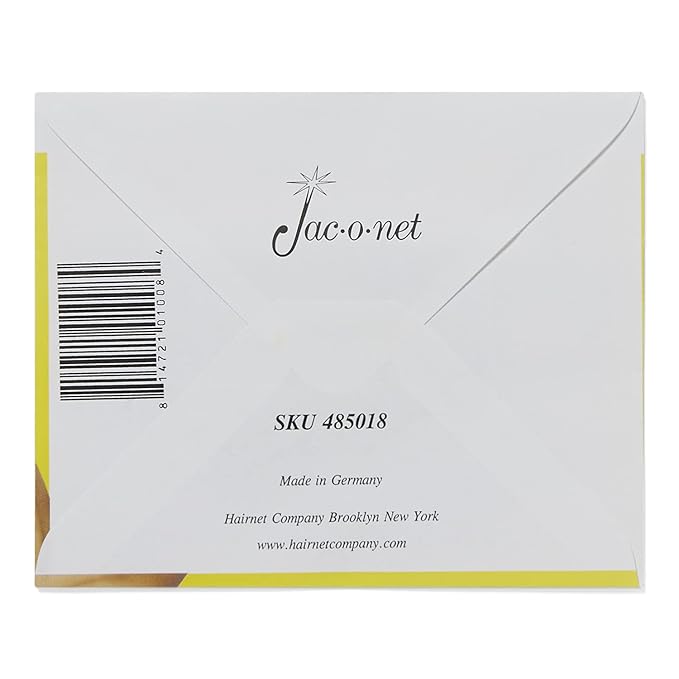 Hair Net, Jac-O-Net Tiny Mesh Bouffant, Large Size, Black,1 Net Per Pack [1 Pack]