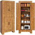 Thick Kitchen Pantry Cabinet, 71” Kitchen Cabinet Hutch