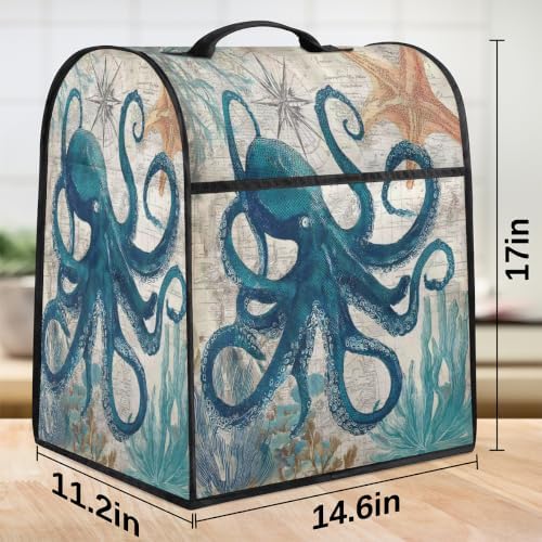 Octopus Animal Kitchen Aid Covers Foldable Washable Stand Mixer Dust Cover