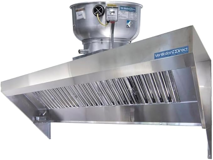 Food Truck Concession Trailer Hood System with Exhaust Fan (6' Hood System with Exhaust Fan)