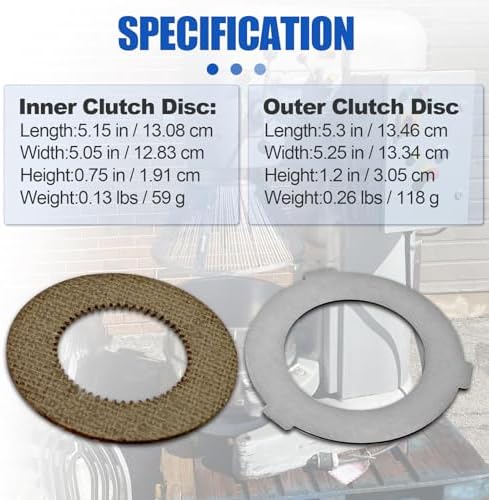 2PCS Clutch Disc Kit fit for Hobart Mixer M802 M802C M802U 80qt V1401 140qt