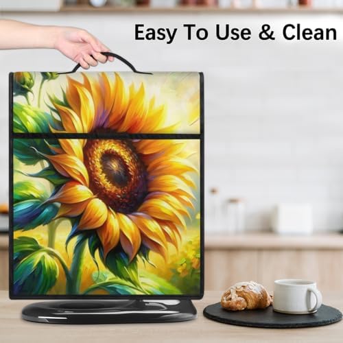 Sunflower Flower Kitchen Aid Cover Foldable Washable Stand Mixer Dust Cover