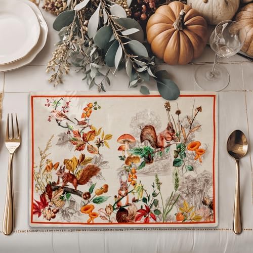 Maison d' Hermine Placemats Set of 4 Reusable 100% Cotton (13"x19")