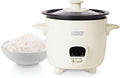 Dash Mini Rice Cooker Steamer with Removable Nonstick Pot, Keep Warm Function & Recipe Guide, 2 cups, for Soups, Stews, Grains & Oatmeal - Cream