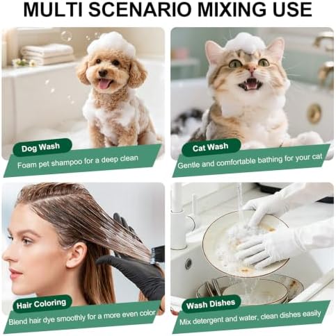 MIGECON Stand Mixer Electric Kitchen Mixer 900ml Egg Electric Whisk, White