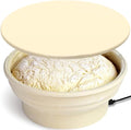 Electric Sourdough Proofing Basket, 9.45 Inch Foldable Silicone Dough Proofer with Adjustable Warming for Bannetons Bread Baking - Food Grade, Fast Rising Even in Cold Kitchen