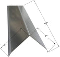 Brushed 304 Stainless Steel Corner Guards, 48" Wall Protectors, 20ga & 16ga, Available in 1/2" to 4", Multi-Pack Options (1, 2, 5, or 10) (2, 2 x 2, 20ga, with Hug Edges)