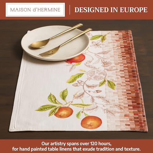 Maison d' Hermine Placemats Set of 4 Reusable 100% Cotton (13"x19")