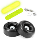 2.5" Round Rubber Bumper (Includes Screw Kit&Reflective Stickers) Anti Vibration Foot Pads Isolator - for Furniture Electrical Appliances Pressure Washers Generators Compressors Amps Trailers 2 Pack