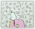 Lenox Chef Snoopy Large Glass Cutting Board by Lenox