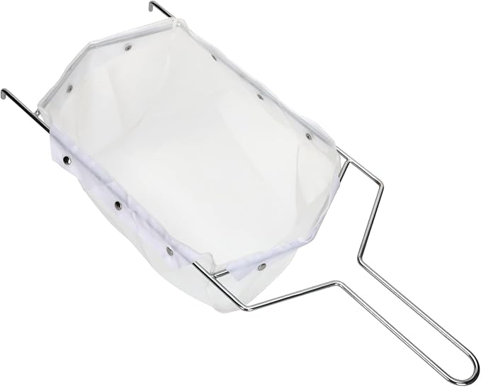 Fryer Filter Bag & Frame, Filter Bag Easy to Clean with Hot Water, Can Be Reused 1000 Times, Suitable for 70 lb Polishing Oil, Used for Household and Commercial Purposes
