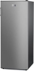 BLACK+DECKER 8.5 Cu. Ft. Upright Freezer, Stand Up Freezer with Mechanical Temperature Control,Freezer with 3 Shelves and 4 Door Bins, Manual Defrost,R600a Refrigerant, BUF850LS,Stainless Steel Look