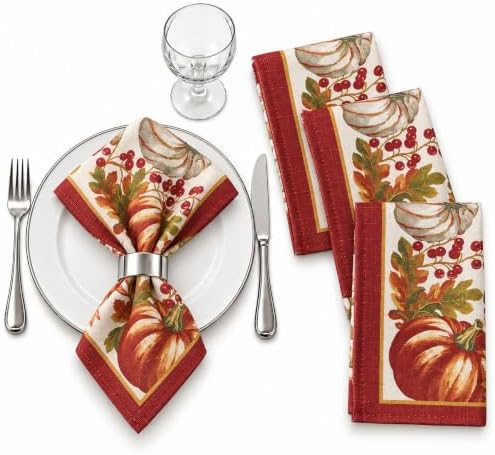 Thanksgiving Autumns Bounty Pumpkin 60 x 144 Inch Rectangle Tablecloth