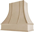 Curved Wood Strapping Range Hood (31.5"W x 48"H) – Handcrafted in the USA – Premium Cabinet-Grade Plywood & Maple Veneer – Seamless Fit with TradeWinds Ventilation Units – High-End Kitchen Focal Point