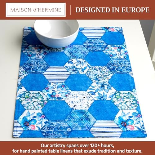 Maison d' Hermine Placemats Set of 4 Reusable 100% Cotton (13"x19")
