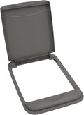 Rev-A-Shelf 50 Qt Under Sink Garbage Can Lid for Base Kitchen and Bathroom Cabinet, Replacement Plastic Trash Bin Lid Only, Gray, RV-50-LID-13-1-40