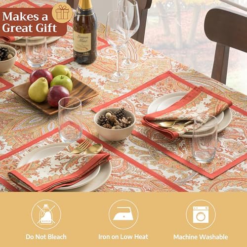 Maison d' Hermine Placemats Set of 4 Reusable 100% Cotton (13"x19")
